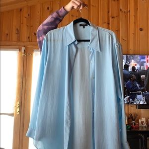 Women’s size 12 theory silk shirt